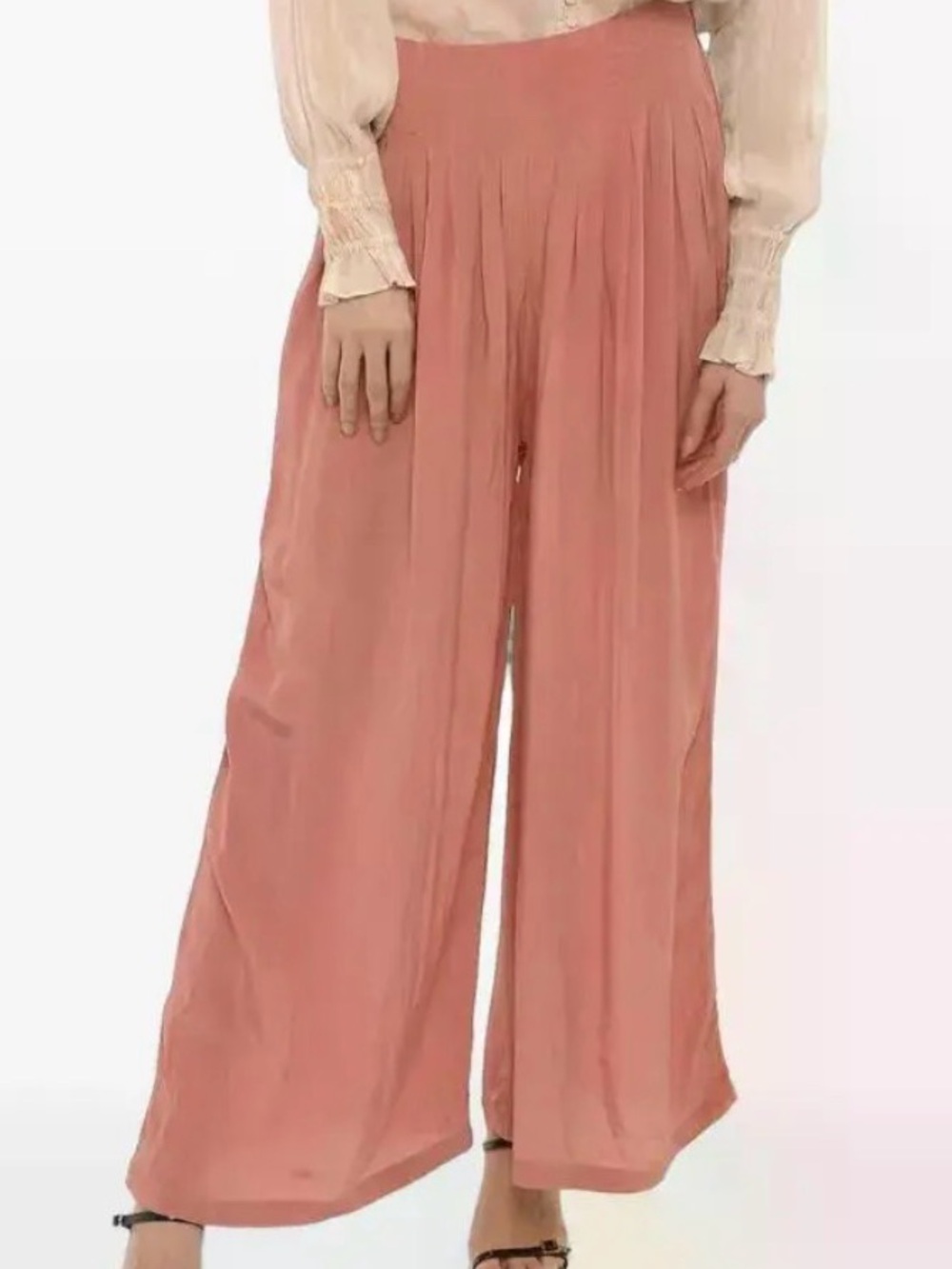 ALLSAINTS| HEZZY WIDE LEG PLEATED TROUSER| Womens Size XS| Black - Picture 2 of 6